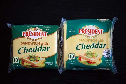 Presidentチーズ フランス製とサウジ製
