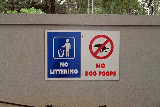 バンガロール 犬のための標識