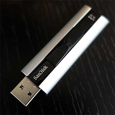 SanDisk エクストリームプロ USB3.0 フラッシュメモリ 128GB