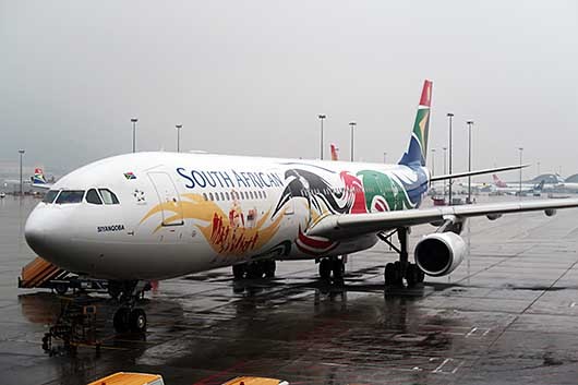 南アフリカ航空 ロンドンオリンピック 特別塗装機